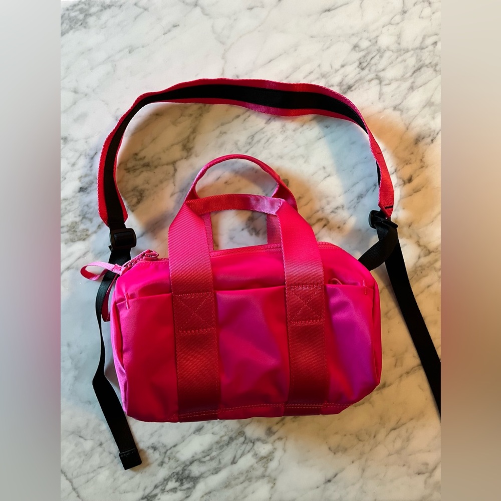 Everlane The Recycled Nylon Crossbody in Fuchsia Pink - Picture 9 of 9